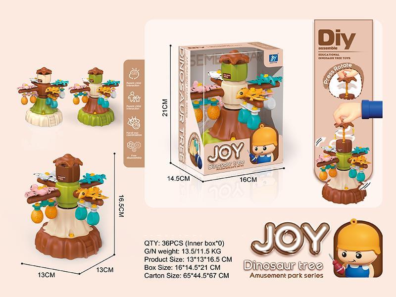 DIY Assembly Rotating Dinosaur Tree