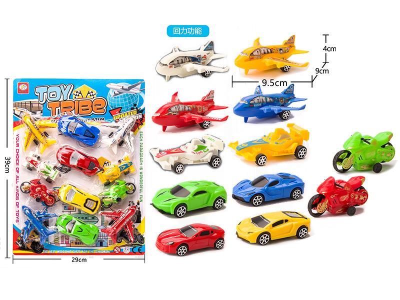 12PCS Pull Back Urban Traffic Team