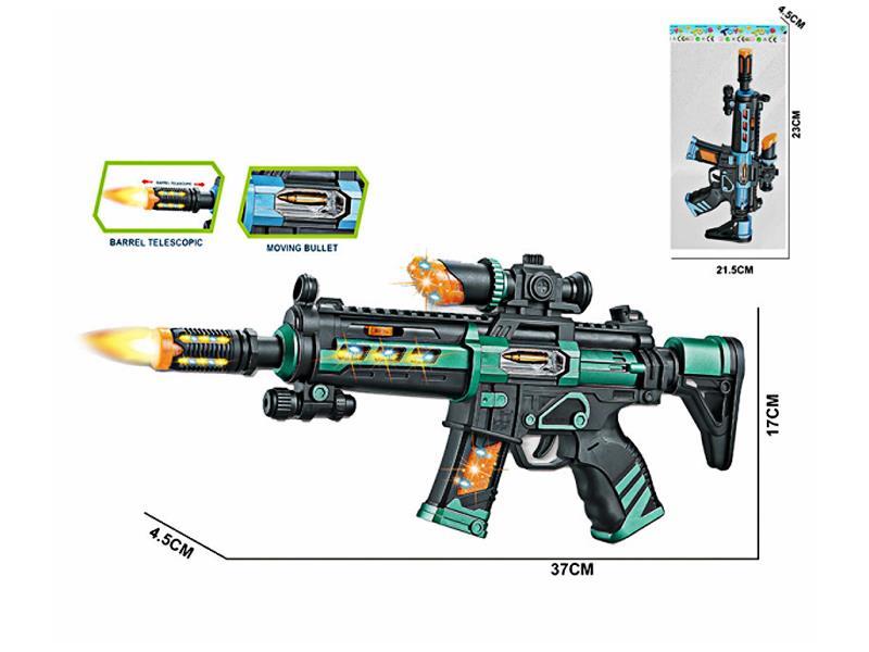 B/O Gun Barrel Telescopic Acoustooptic Gun Toy