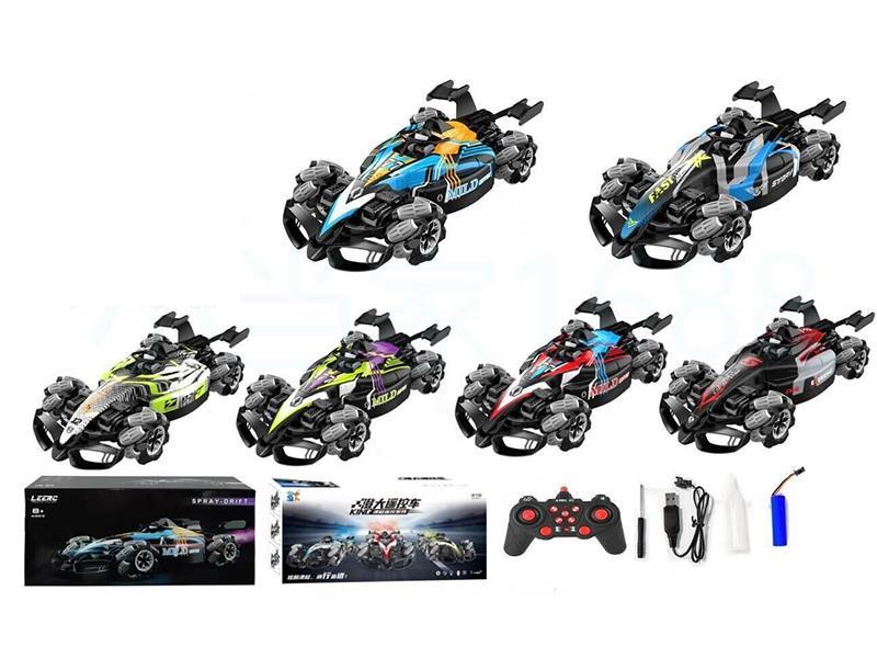 2.4G 1:10 Remote Control F1 Spray Drift Stunt Car