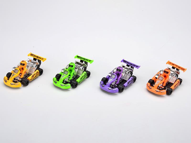 Solid Color Pull Back Go-Kart