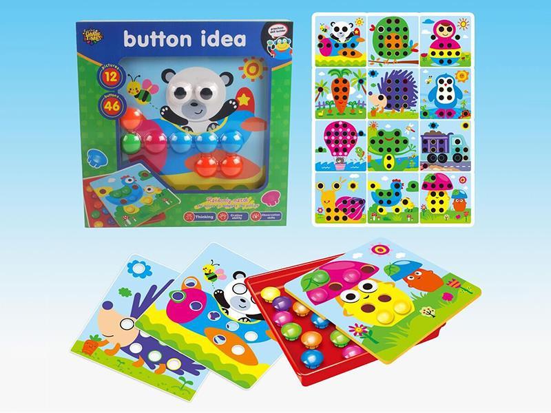 Mushroom Nail Puzzle (12 Cards)