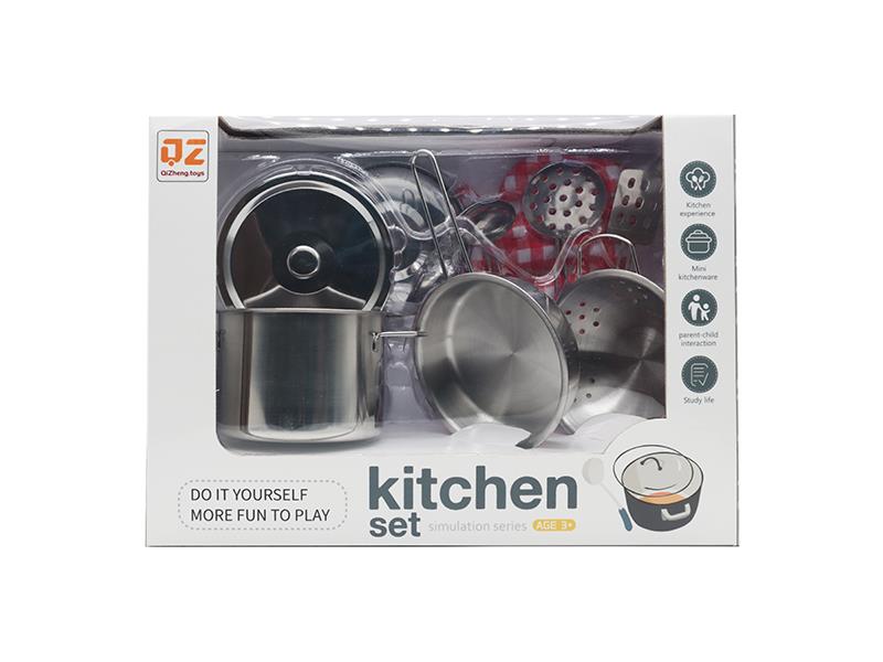 Stainless Steel Tableware Toys With Glove