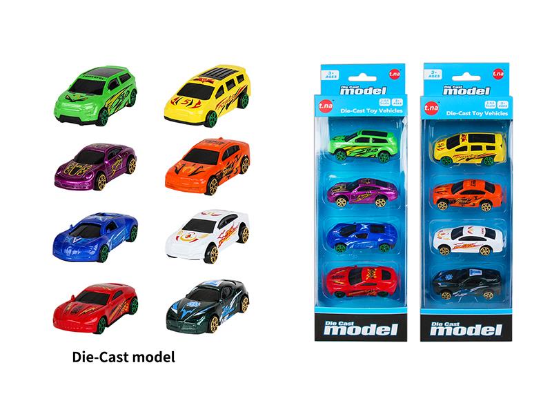 4 Slide Alloy Racing Cars