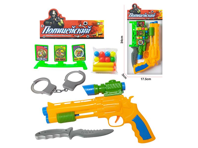 Soft Bullet & Ping-Pong Ball Gun Set(Russian)