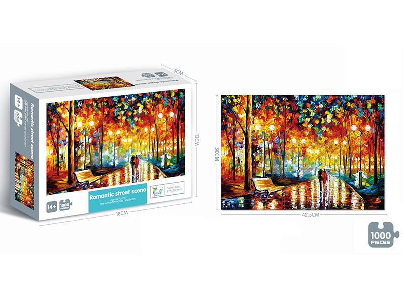 1000PCS Romantic Street View Puzzle