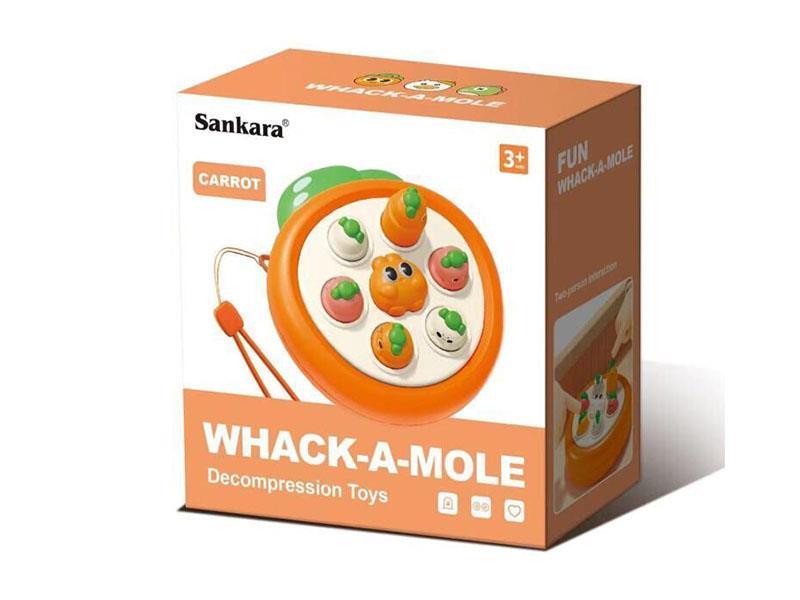 Mini Stress-Relieving Whack-A-Mole - Radish Version