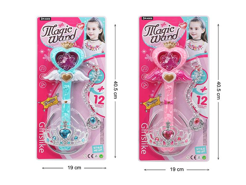 Angel Magic Wand + Crown Necklace