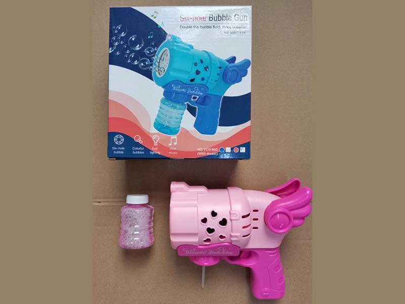 Angel Gatling Six Hole Bubble Gun