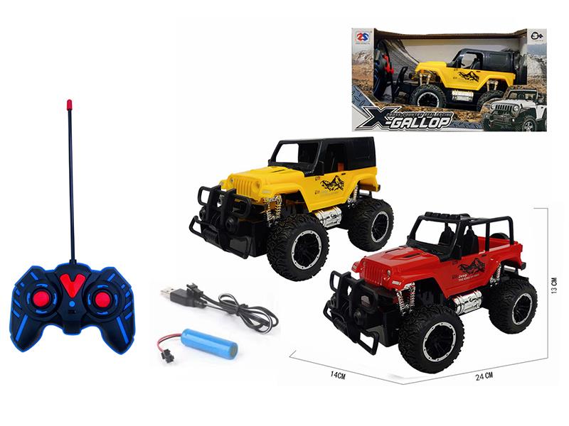 4-Channel Remote Control Wrangler Off-Road Vehicle(Lithium Battery, USB Cable)