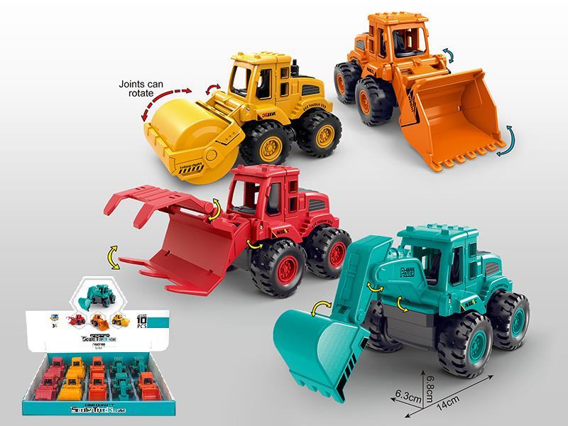 Friction Simulated Engineering Truck 10pcs