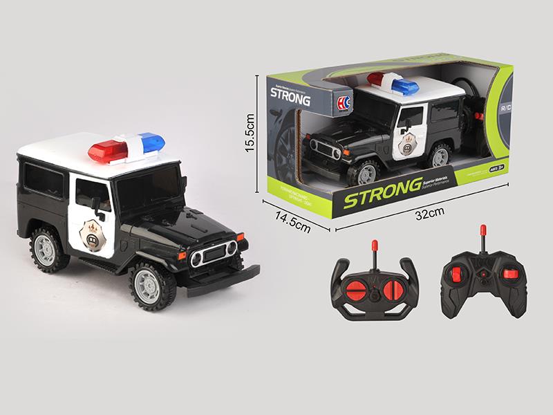 1:14 FJ40 4-Channel Remote Control Off-Road Police Car