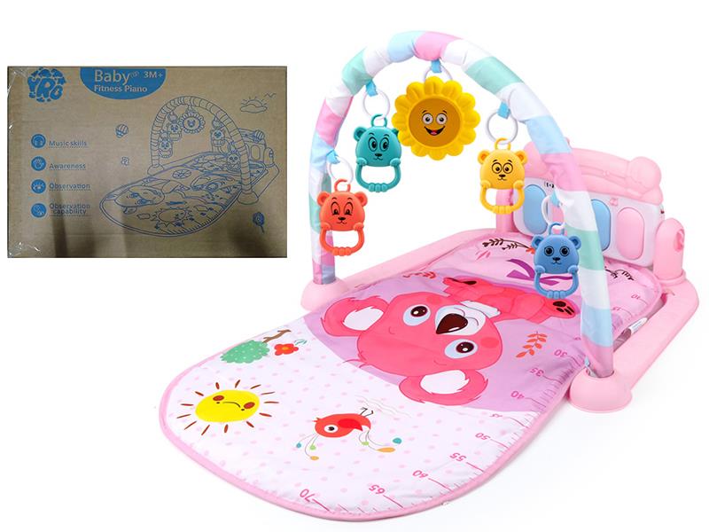 Koala Theme Baby Pedal Piano Fitness Blanket(Pink)