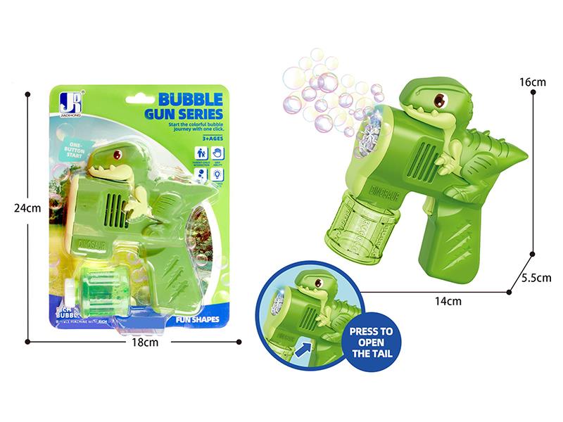 8 Holes Dinosaur Bubble Gun With Lights