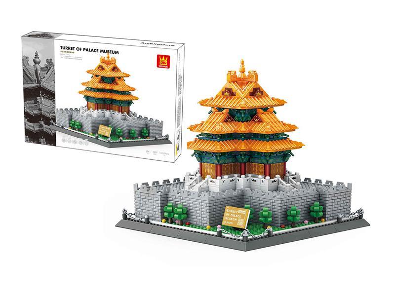 1252PCS Corner Building Blocks Of The Forbidden City, Beijing, China