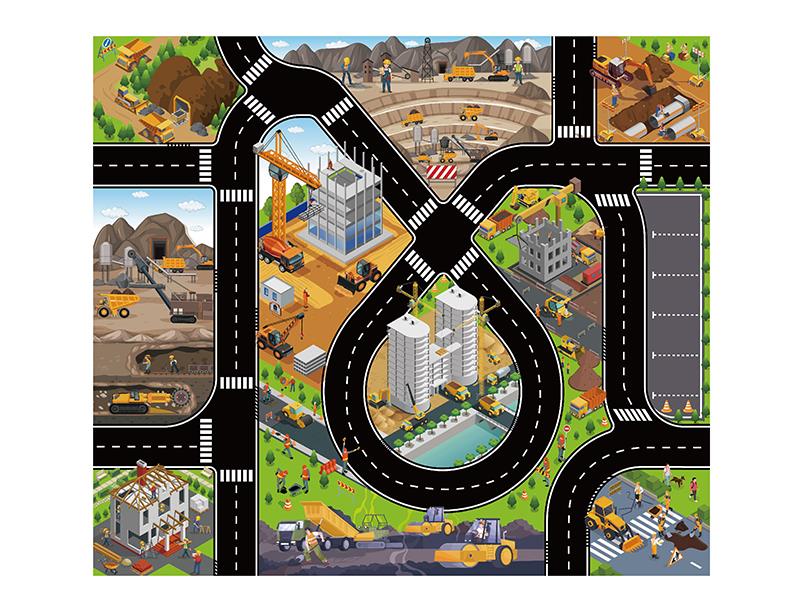 Engineering Theme Scene Play Mat