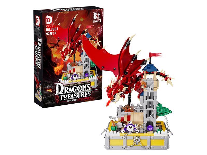 927+PCS Dragon And Treasure Building Blocks