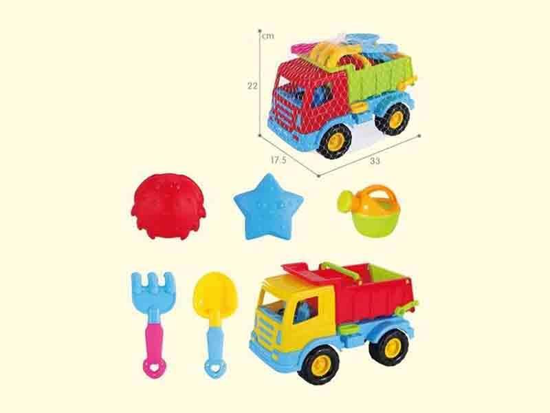 Beach Toy Truck Set 6pcs