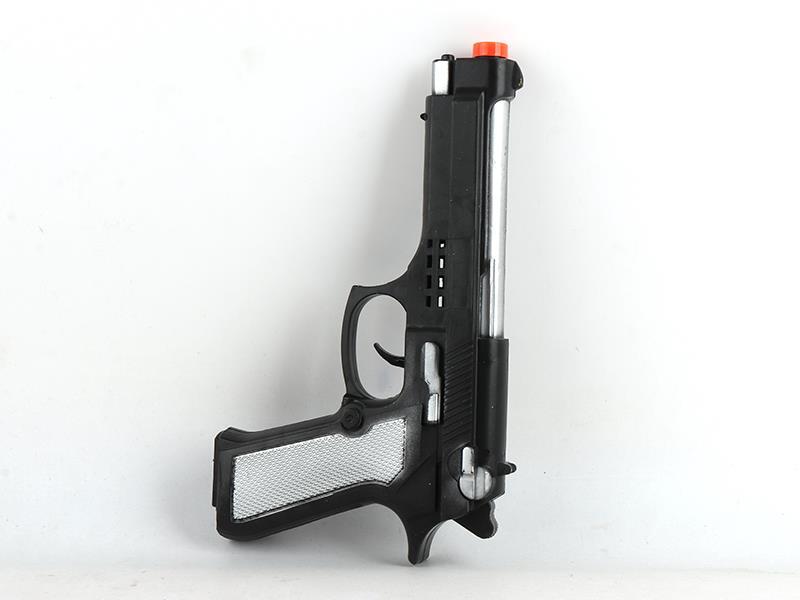 Spray-Painted Silvery Flint Gun Toy