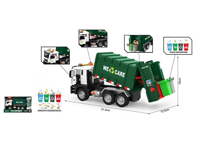 1:10 Inertial Sanitation Vehicle (Door Opening, Sound And Light, Iinflation)