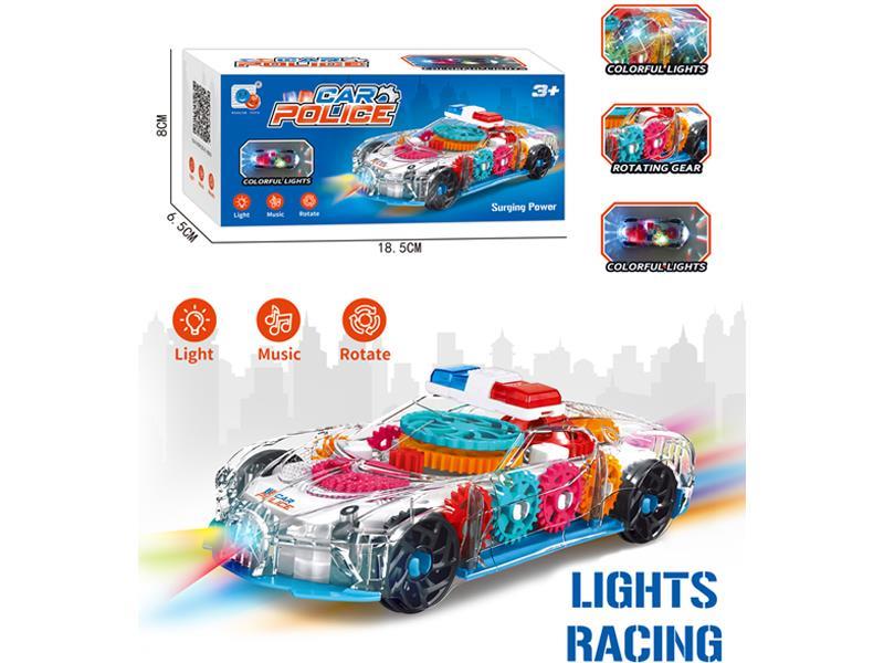 B/O Go And Bump Gear Police Car With Light And Music