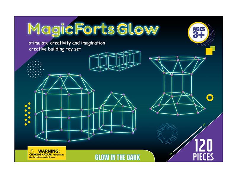 120PCS Glow In The Dark Tent Building Blocks