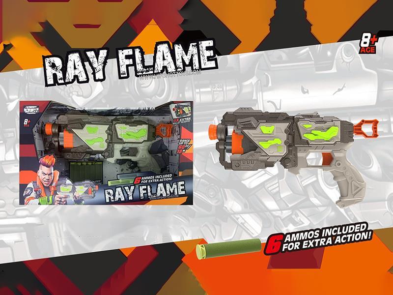 Rear-Pull Manual 6-Round Rotary Soft Bullet Gun (Large)