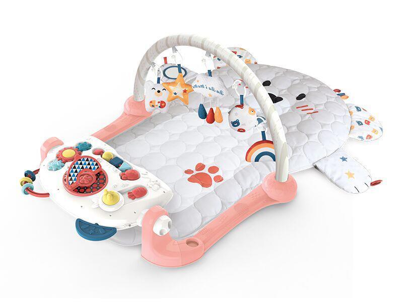 Little Bear Double-Sided Piano Fitness Stand In Pink