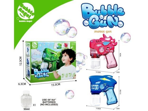 New Shark/Dinosaur/Unicorn Bubble Gun With Light