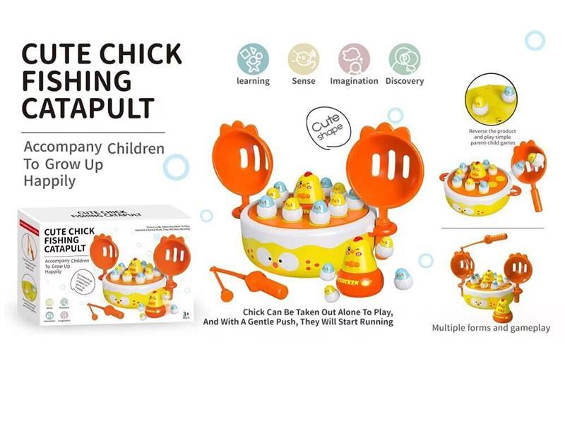 Cute Chick Fishing Catapult Toy