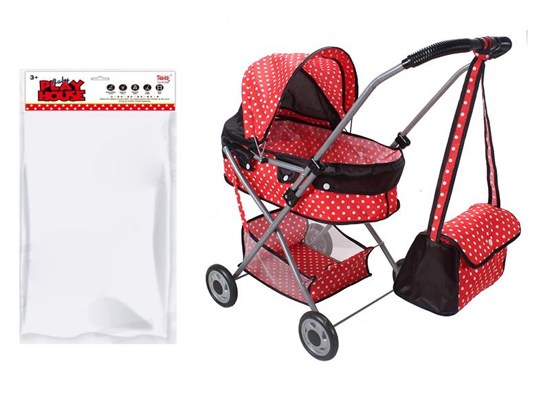 Baby Sunshade Stroller + Storage Basket + Handbag (Iron)EVA Wheel