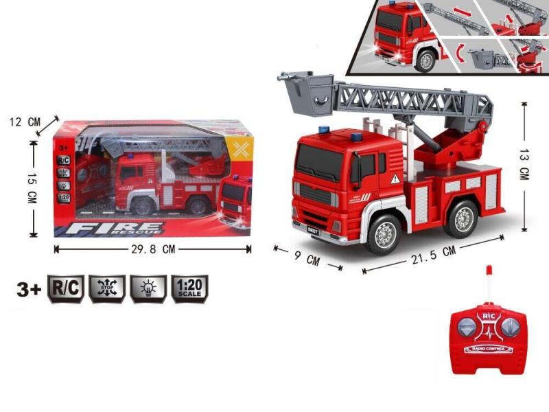 Fire Four-Way Remote Control Car With Lghts