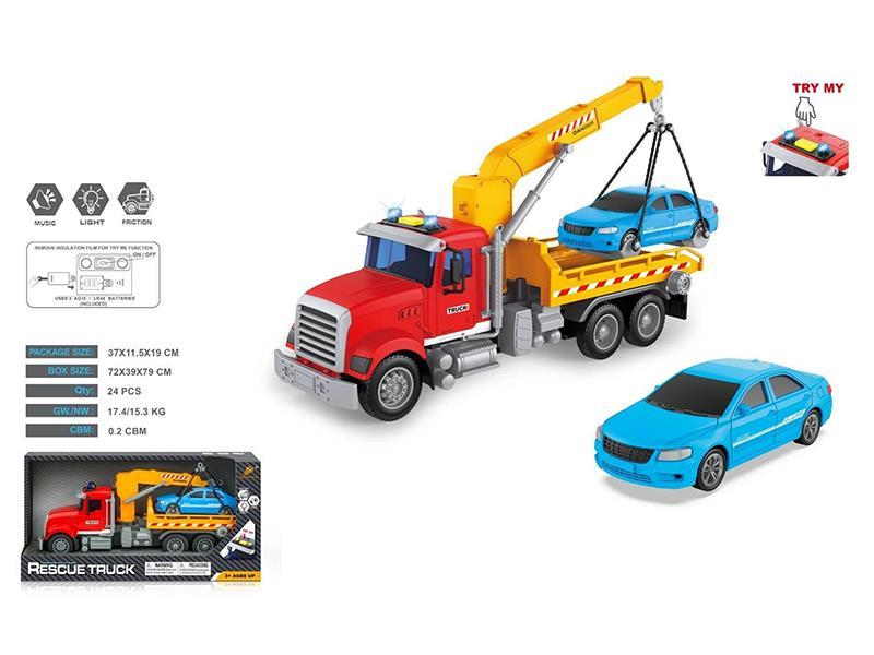 Friction Rescue Truck With Light And Music