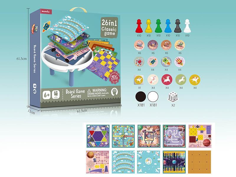 26 In 1 Board Game Table