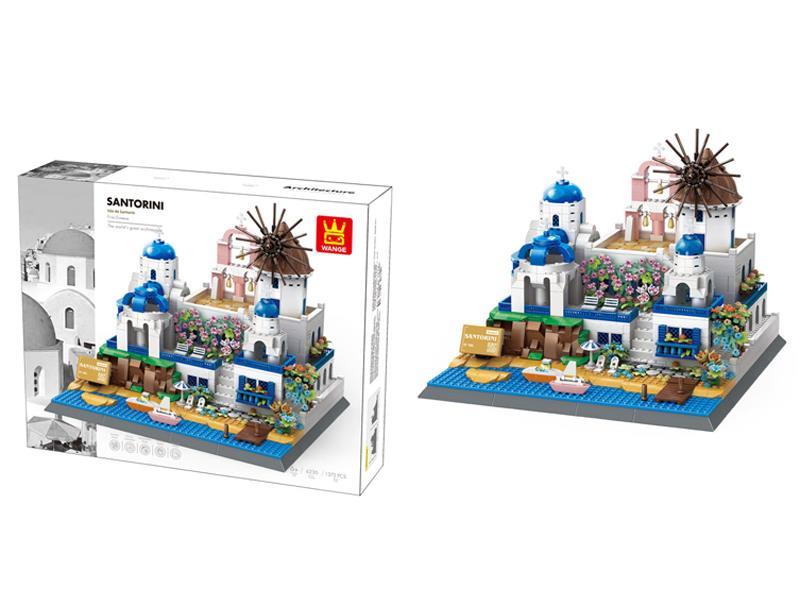 1372PCS Building Blocks Of Sentolini Island, Greece