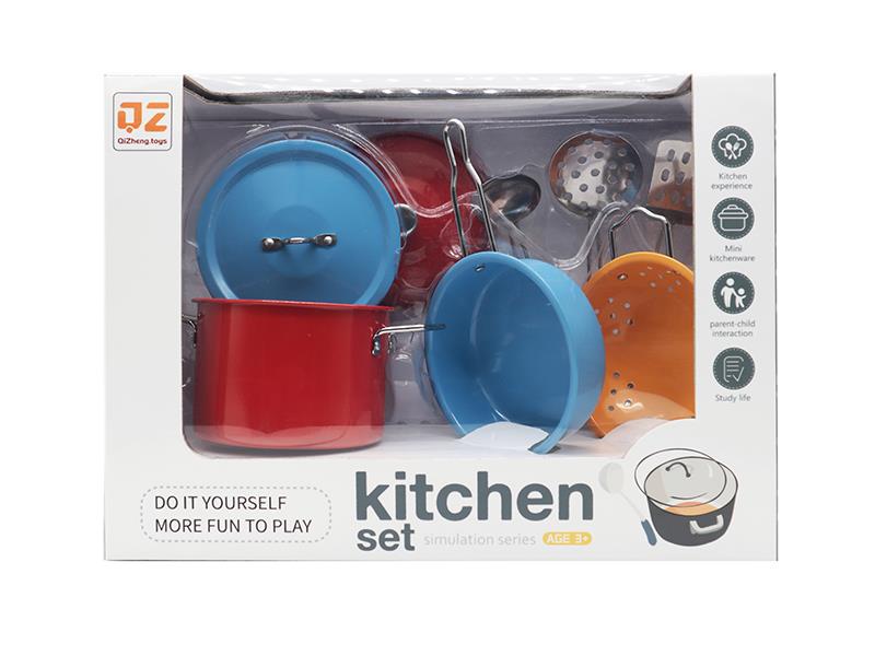 Multicolour Stainless Steel Tableware Toys