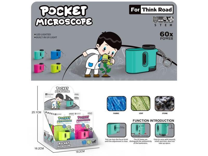 12PCS Mini Palm Microscope Toy
