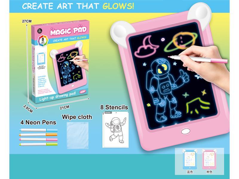 Rabbit Fluorescent Writing Board With 8-Color Light
