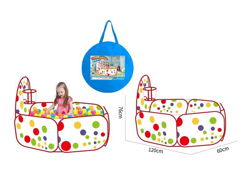 Red Dot Ball Pool Tent