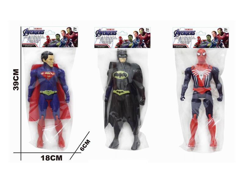 Spider Man, Batman, Superman With Light