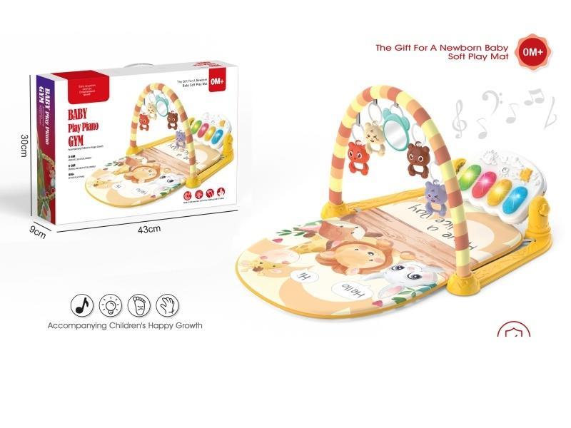 Baby Pedal Piano Fitness Stand Yellow - Zoo