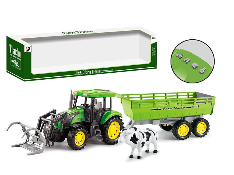 Friction Farm Tractor With Light And Music