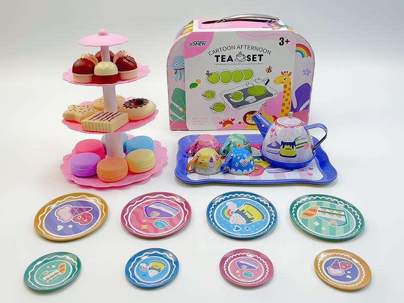 Cake Tea Set Dessert Tower Toys