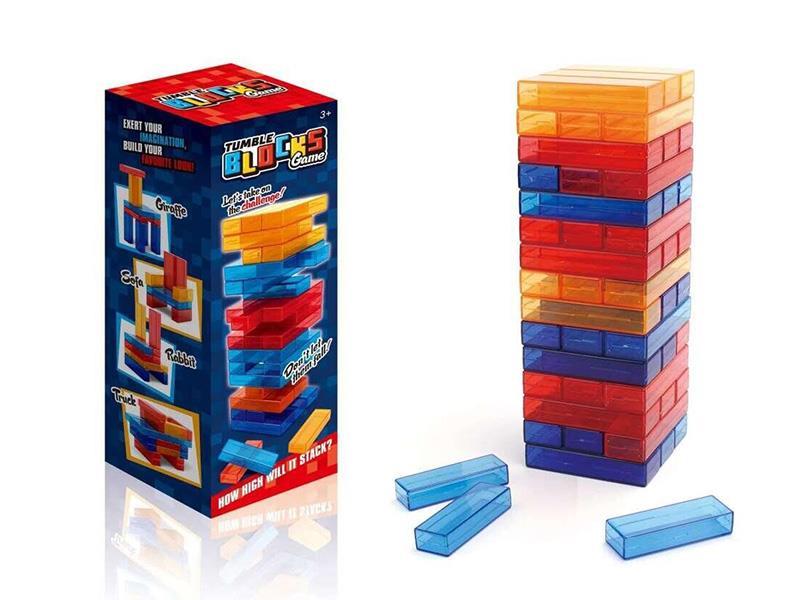 Colorful Transparent Jenga