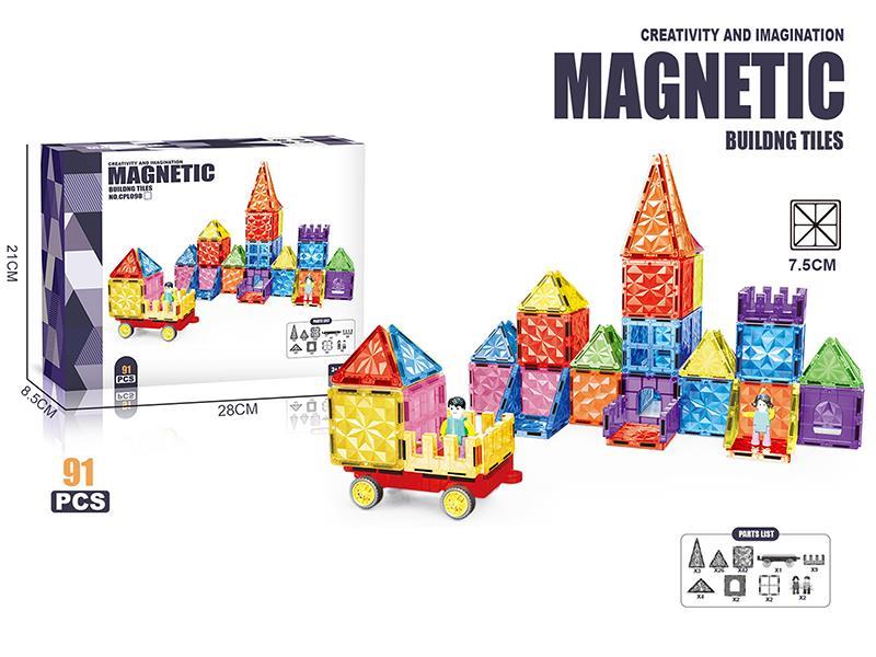 Magnetic Building Blocks 91pcs
