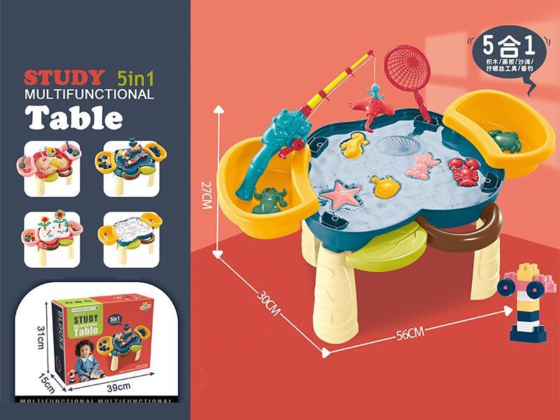 4-In-1 Multifunctional Building Block Table