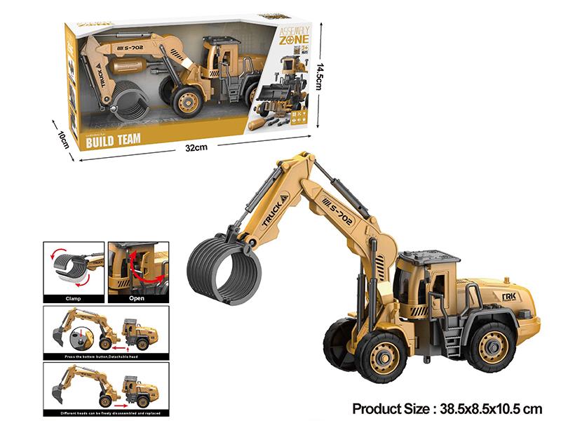 DIY Assembly Friction Engineering Wood Grasping Machine
