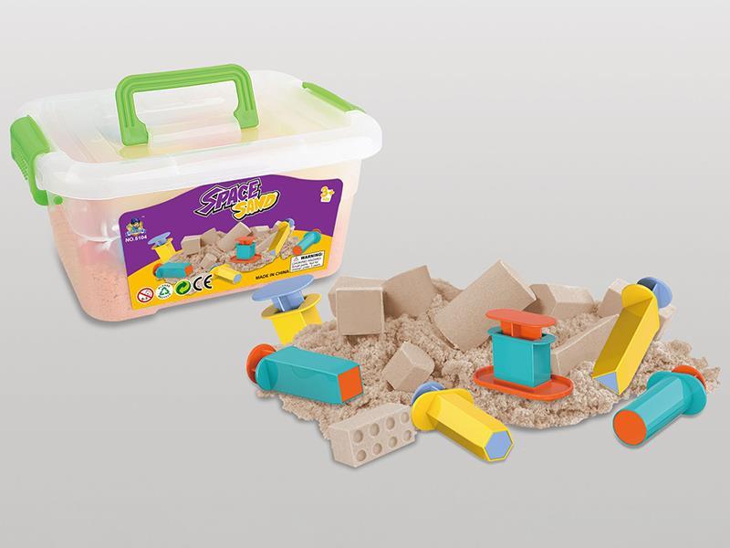 Small Storage Box 1KG Space Sand + 6 Sand Mold Accessories