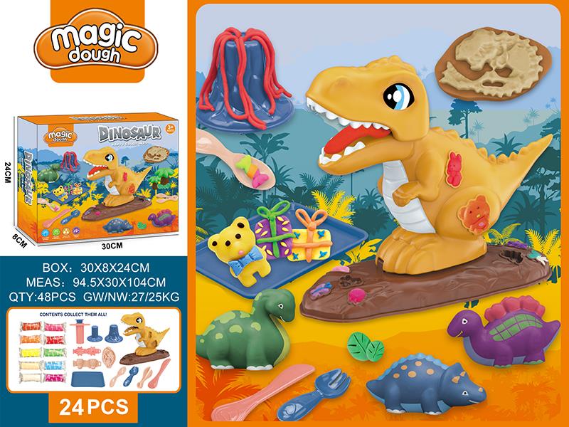 Dinosaur Color Clay Set 24pcs
