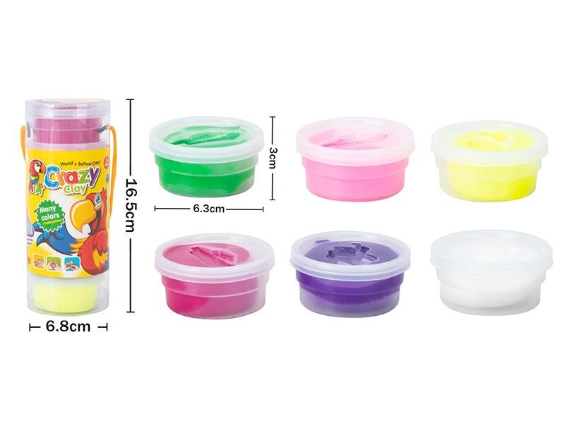 6 Colors Soft Clay